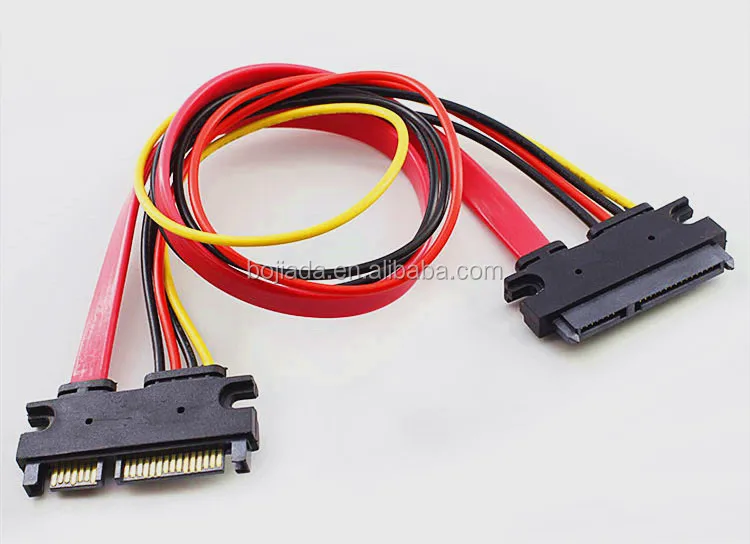 Sata 22pin Data Cable 7+15 Pin Serial Ata Sata Male To Female Hard Disk ...