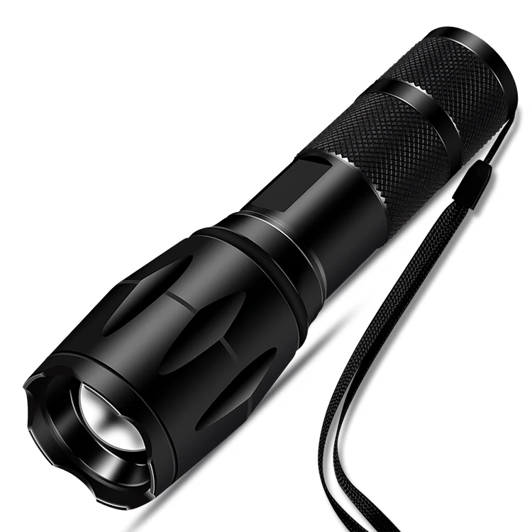 Factory Who LED Flashlight 1000m Long Range  Torch Light Flashlight Zoom  Best High Power 18650 Or AAA Battery Aluminum 3.7V