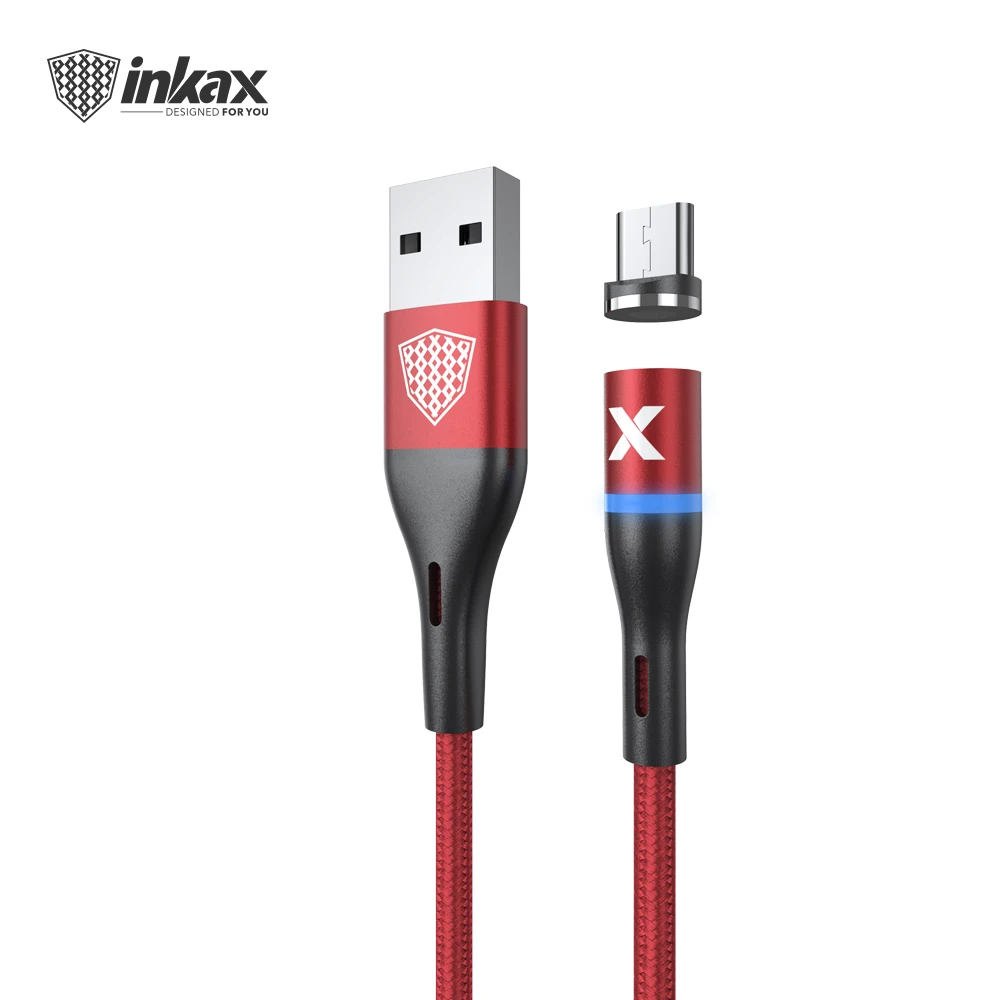 2020 New Hot sale inkax CK-97-MICRO USB Cable 1M 2.4A Strong Magnetic Charging Cable Metal Connector Braid Jacket - ANKUX.COM