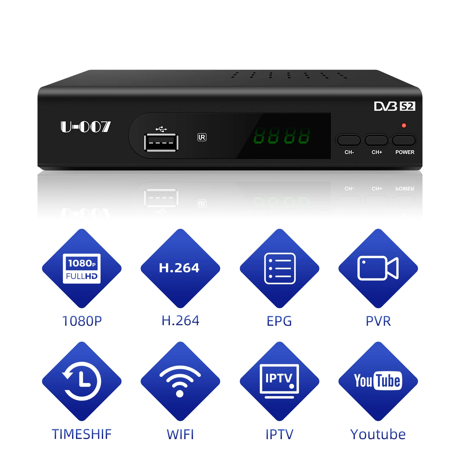 2019 Best Digital Satellite Receiver Tv Decoder All Channels No Dish