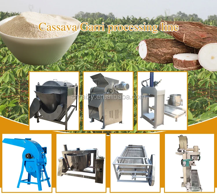 Manufacturer Cassava Gari Making Machine Ghana Garri Processing Machine