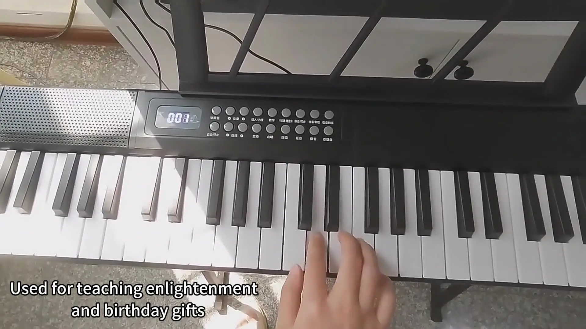 BD MUSIC BD-889 折りたたみ式ポータブル61鍵デジタルピアノ楽器電子