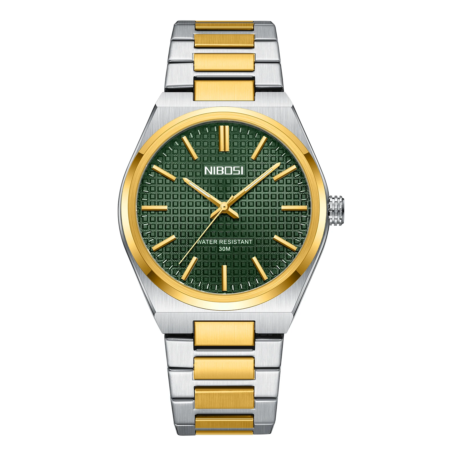 NIBOSI 2663 Quartz Watch - Luxury Stainless Steel Band