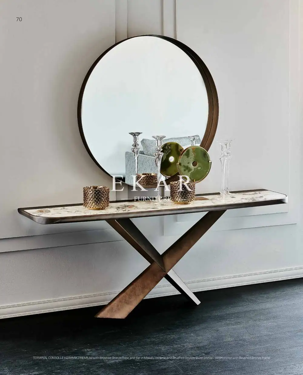 Modern Italian Contemporary Design Metal Base Console Table Buy Metal