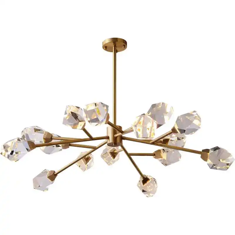 Modern crystal branch lights pendant light led G9 lamp bead k9 crystal tree branch chandelier