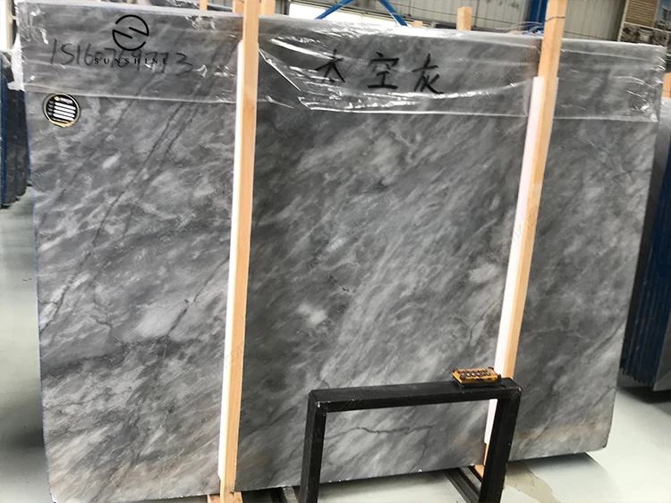 Classic Beautiful Top Grade  Italy Ice Grey Big Polished Marble Slabs For Sale