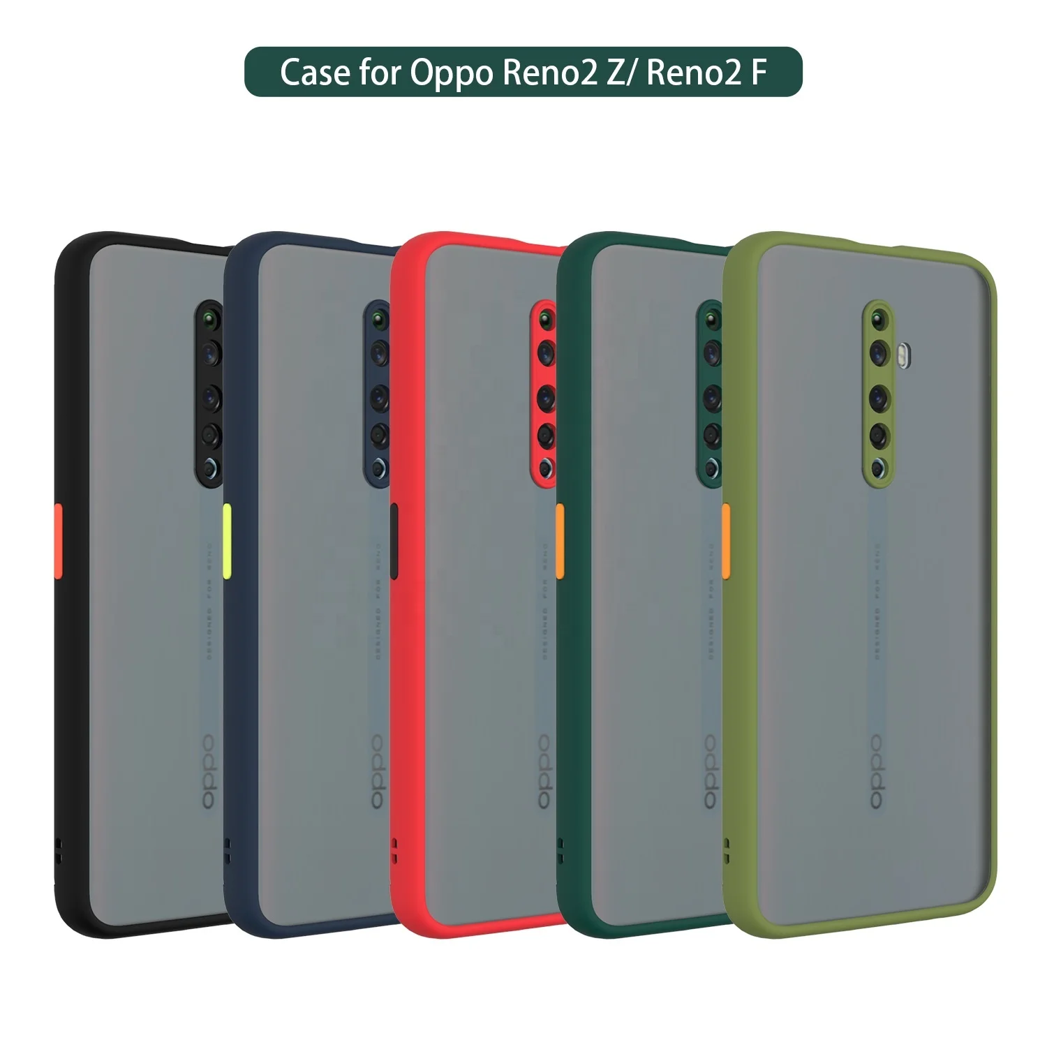 Phone Case Factory Smoke Matte Handphone Accessories Tpu Pc Mobilephone Cover For Oppo Reno2 F Z Reno 2 4 Pro 5g Ace 3 A8 F15 Buy Dropshipping Wholesale Sensation Rear