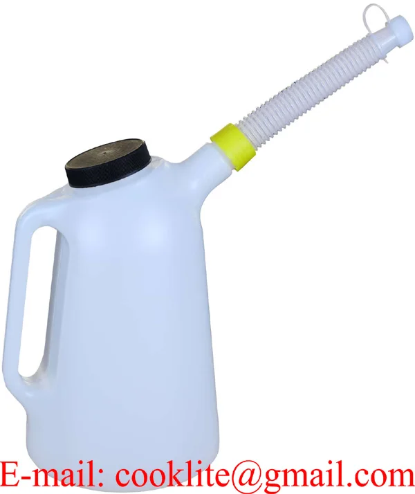 Plastic Oil Container With Lid Flexi Spout 3l Measuring Jug Pourer   H298dfbce0b8545129873817cc8f5fd3fn 