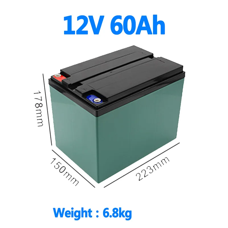 Lifepo 4s 3.65v Cells 12v 30ah 50ah 60ah Battery Pack Built-in 50a Bms ...