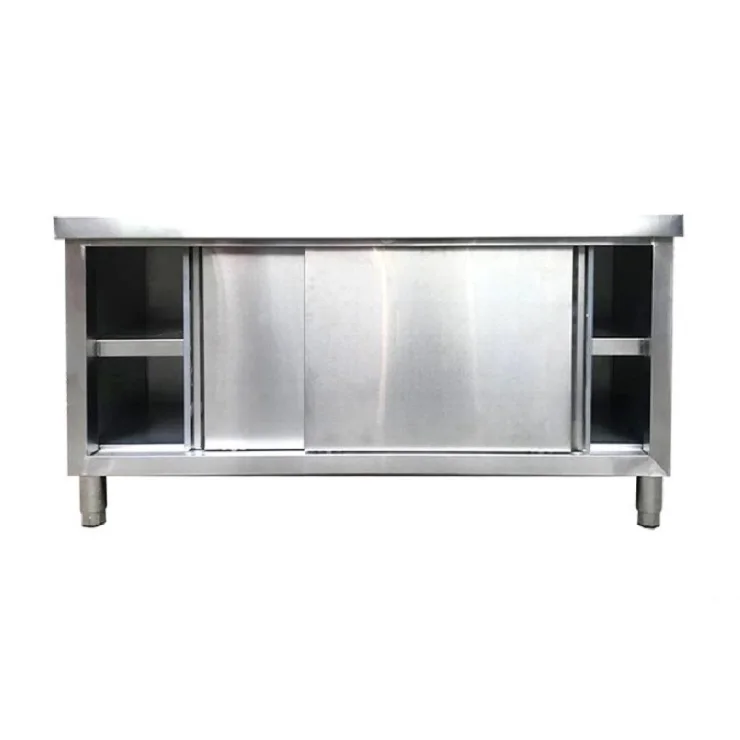 Double Door Stainless Steel Table With Sink Buy Stainless