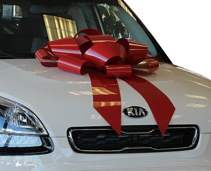 Wholesale Plastic Giant Gift Bow For Wedding Christmas 30 Inch Red Car