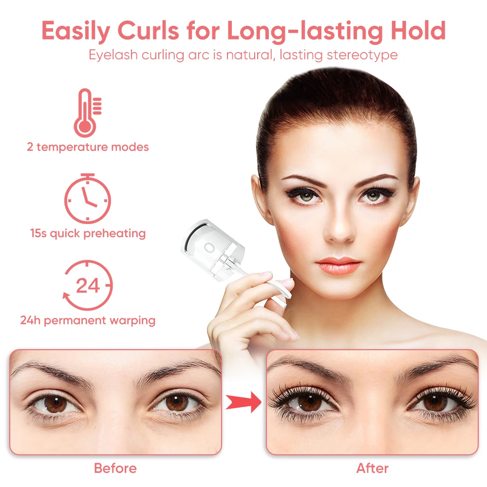 2022 Plastic Upgraded Hot Electric Eyelash Electric Curler Voluminously