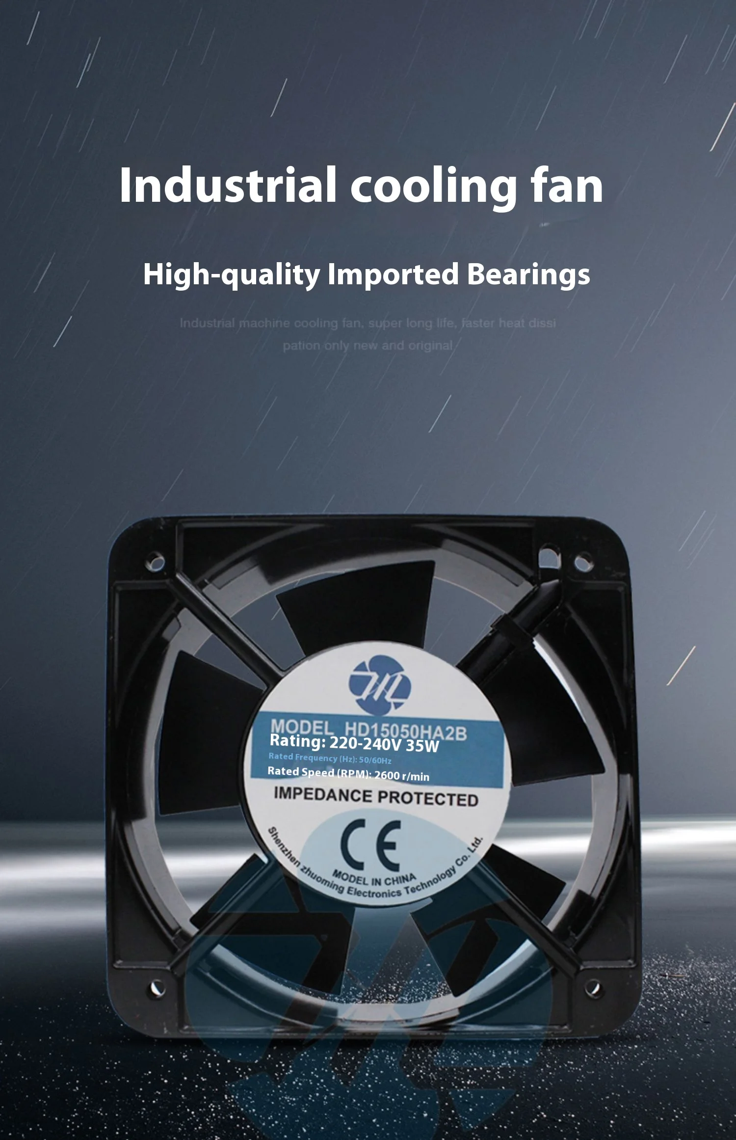 Axial Flow Cabinet Fan, 15050, 15cm, 220v, 15x15 - detail 4