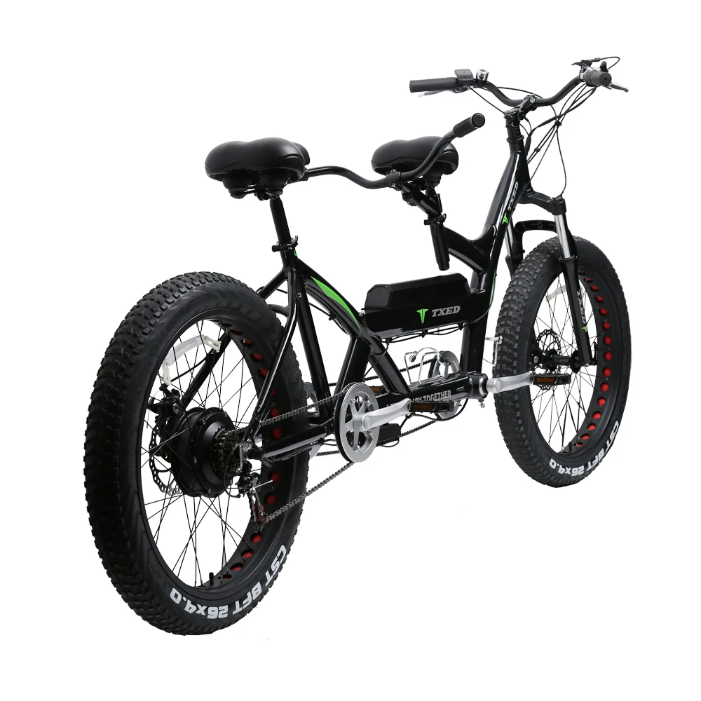 tourney 7-speed 500w electric bicycle with pas/throttle