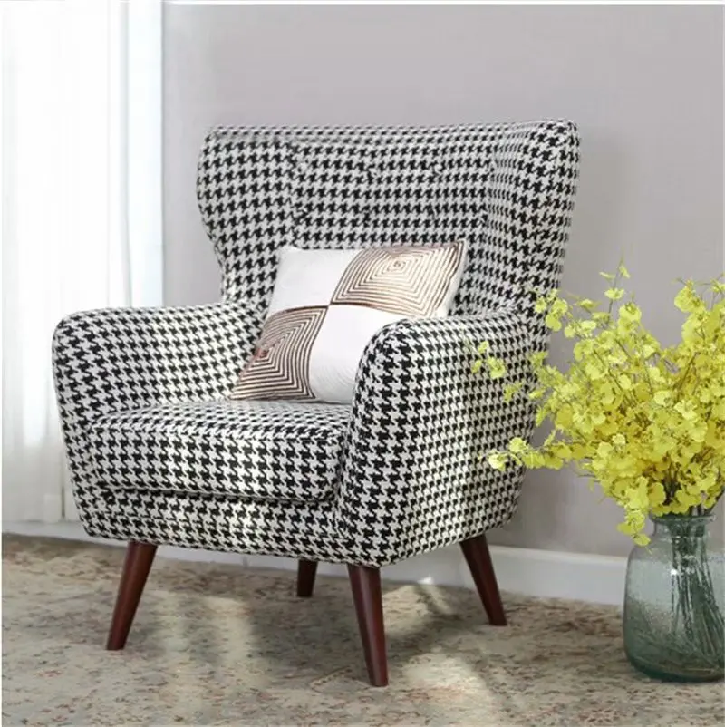 Custom furniture Modern hotel club bird cloth art 1 person sofa chair