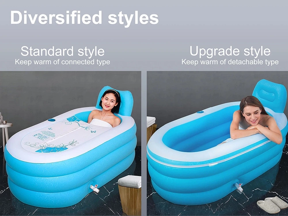 Customized Portable PVC Inflatable Sitting Bathtub for Adults