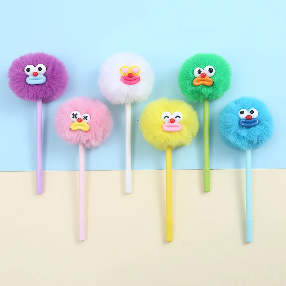 Penna gel cartoon simpatica con espressione divertente e inchiostro_voghion.com