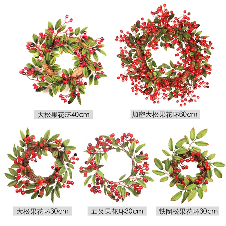 Venta al por mayor adornos para puertas de navidad-Compre online los