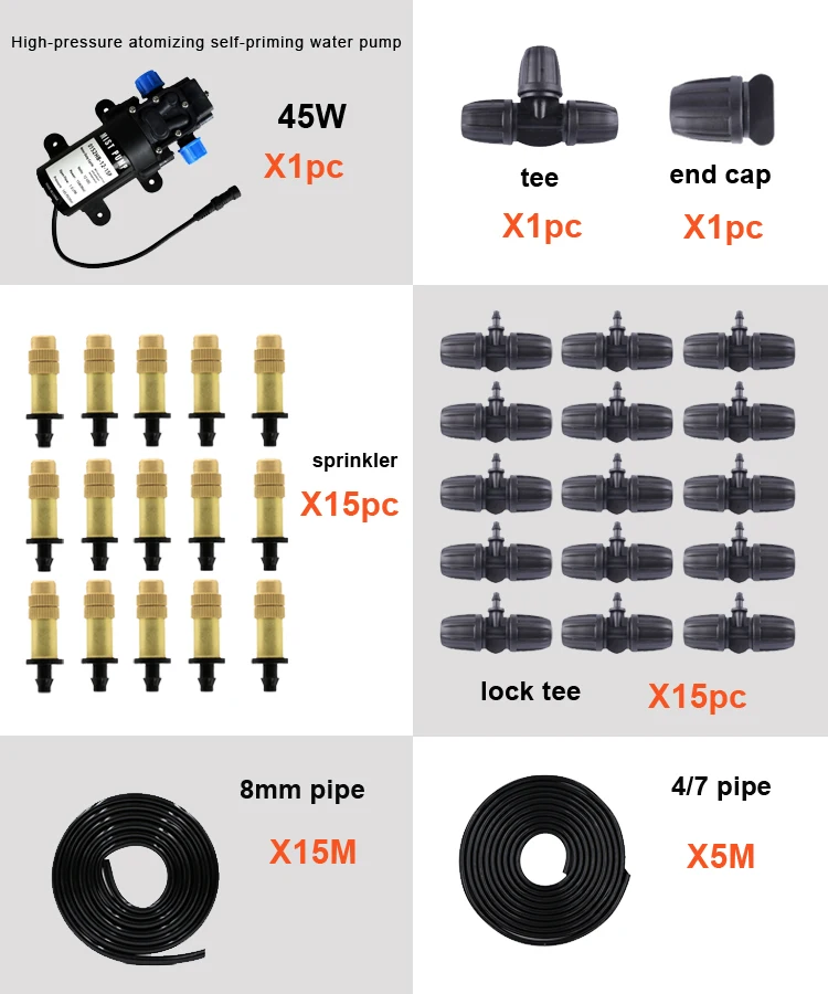 10m30m Diy Adjustable Dripper Copper Nozzle Automatic Water Absorption