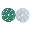 High quality Green film base hook and loop backing sanding discs for car/steel/ aluminium alloy