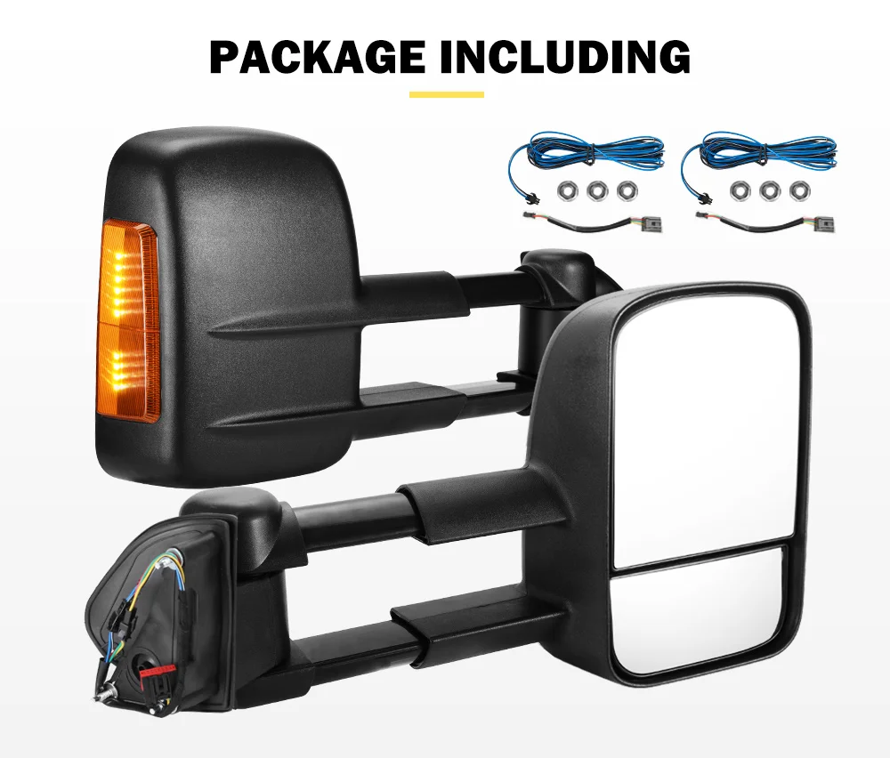 San Hima Black Towing Mirrors For Range Rover Sport 20052013 With