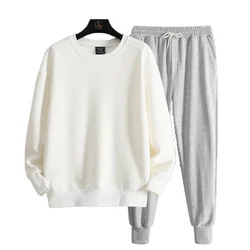 Custom Mens Hoodies Sweatshirt Sweat Pant Set Cotton 2 Piece Plain Sweatshirt Jogger Set Unisex Sweatshirt And Sweatpants Set