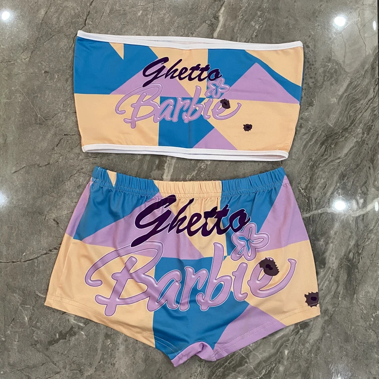 
wholesale women shorts set snack shorts two piece 