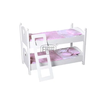 wooden 18 inch doll bed