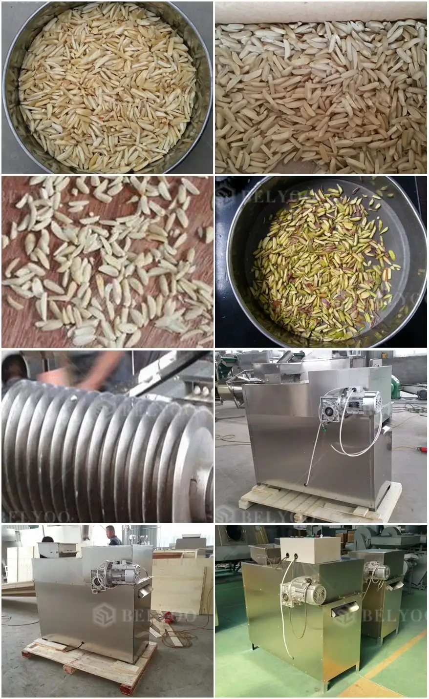 Groundnut pistachio peanut stripping almond strip cutter macadamia nut almonds cutting peanut strip machine