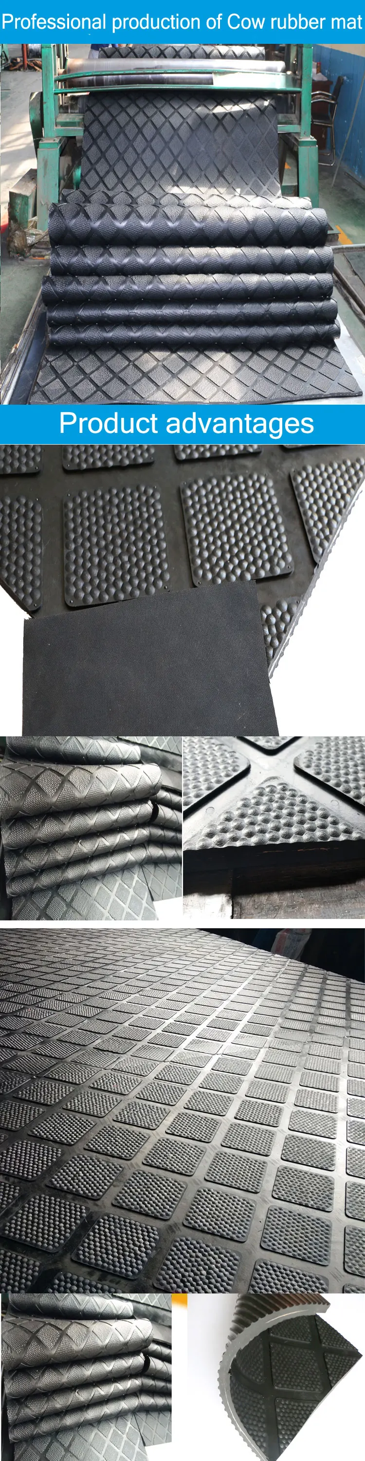 Best Quality Horse Cow Rubber Flooring Mats For Stables Stall