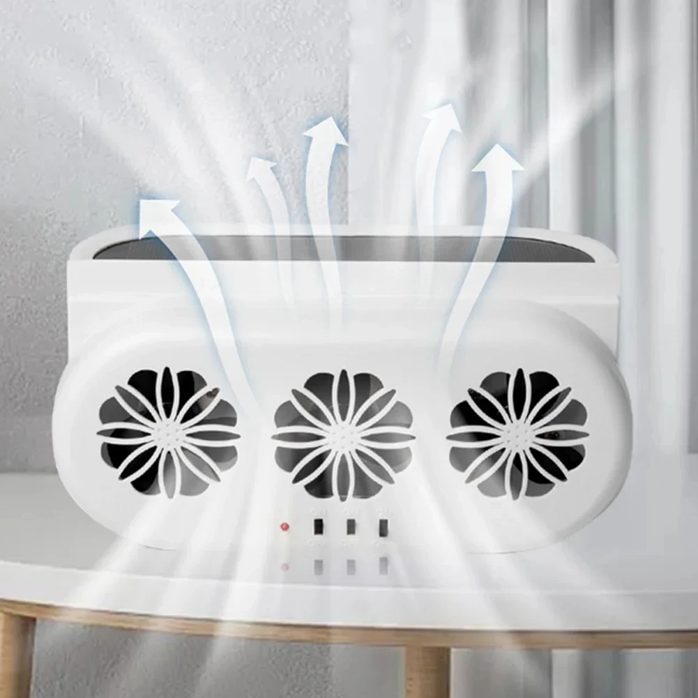 Car Exhaust Fan, Solar, USB - detail 2