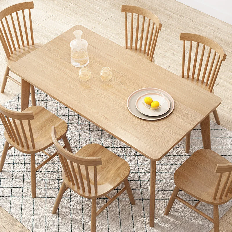 product-BoomDear Wood-dining table set solid wood modern home furniture simple dining table designs 