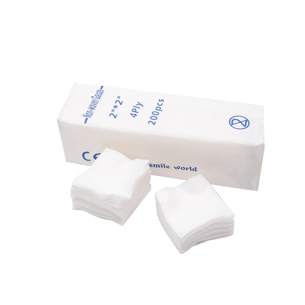 Disposable 2 X 2 Medical Sterile Alcohol Free Dental Non Woven Gauze