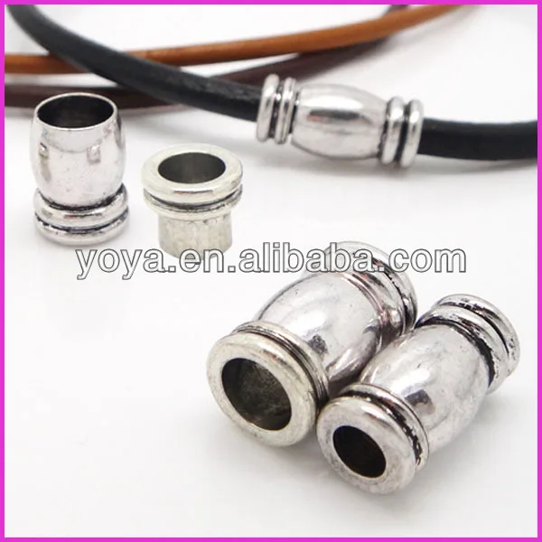 Silver Magnetic Clasps with Snap Lock For Leather Cord Bracelet,Jewelry Clasps.jpg
