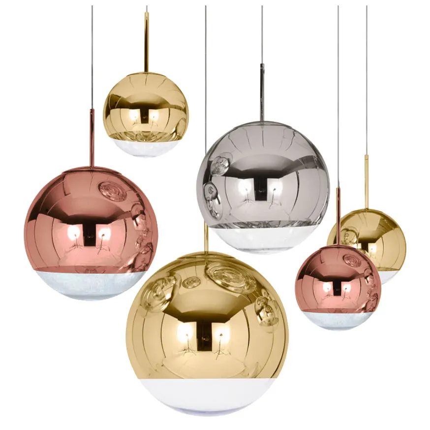 globe glass ball hanging pendant light bubble spiral decorative living room modern led staircase chandelier for high ceilings