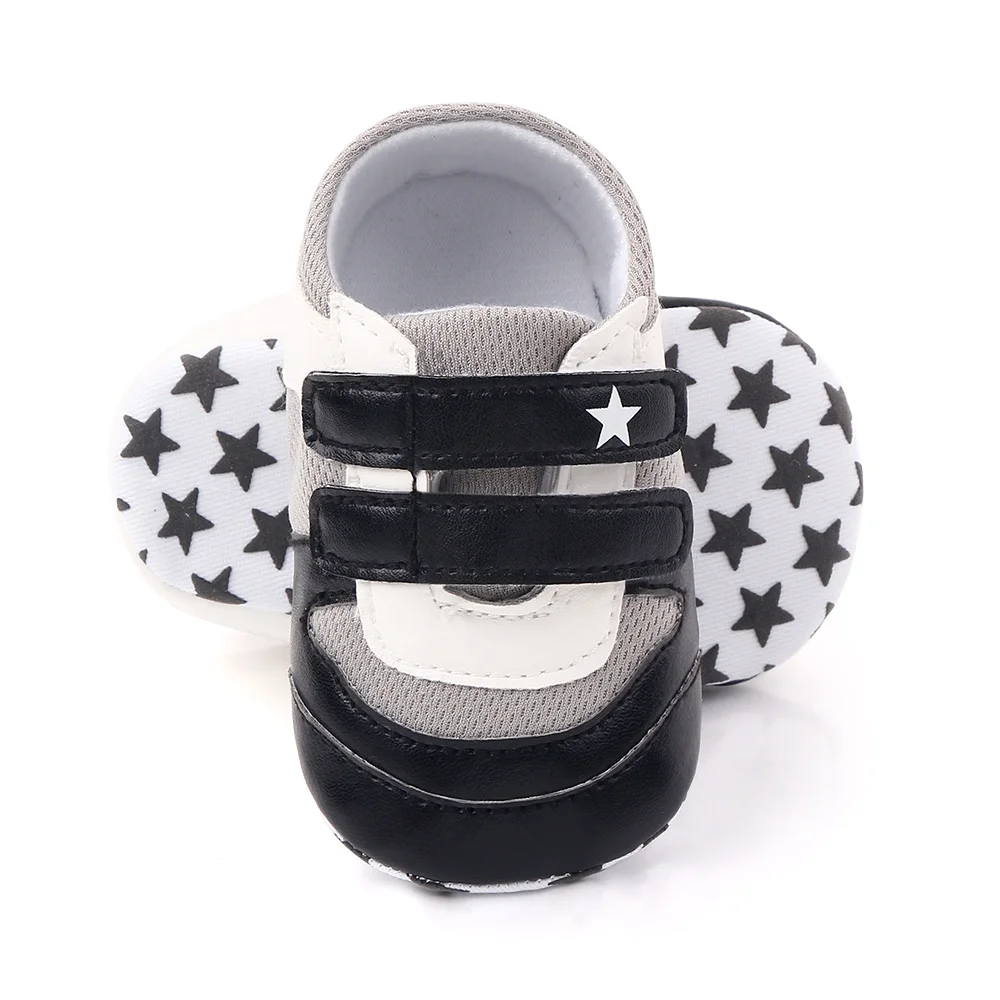 New patchwork design baby shoes boy kids casual sport shoes soft sole  infant  toddler shoes details