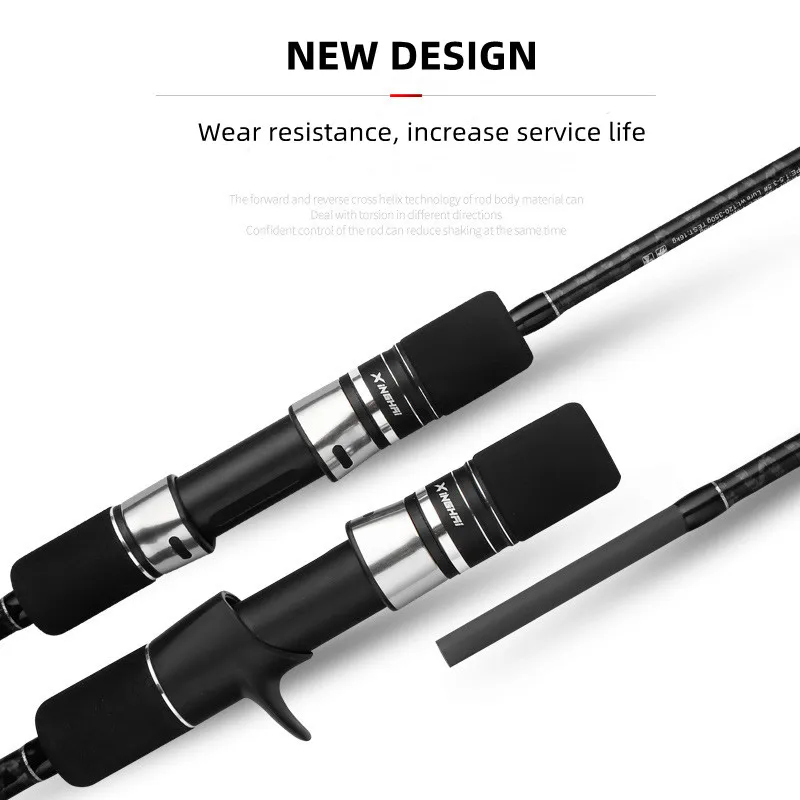 1.83m 1.91m Bait Casting Shore Pole Light Saltwater Jig Fishing Rods