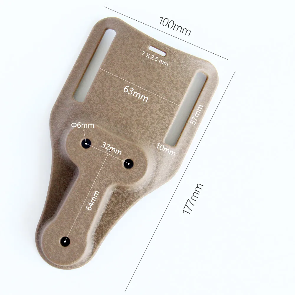 Tactical Midride Universal Belt Loop Belt Holster Drop Adapter Paddle