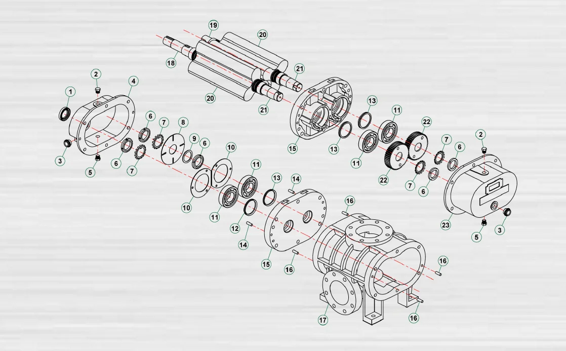 Roots Blower, 5hp, 10hp/20hp - detail 8