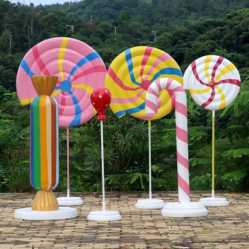 Large Candy Props Customized Large Fiberglass Candy Props - Life Size Sculptures