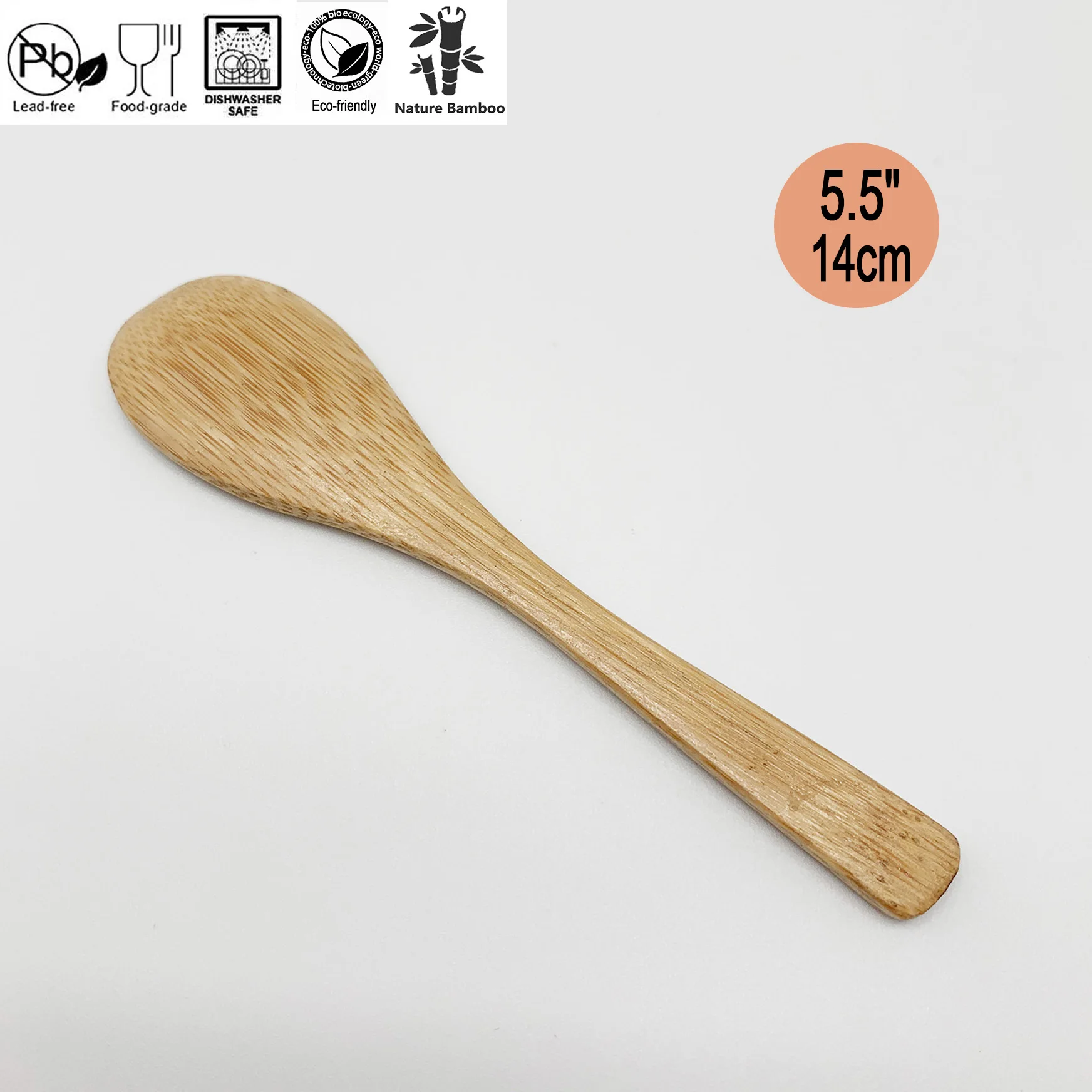 Nature Bamboo Spoon Small Bamboo Spoon Mini Bamboo Tea Spoon With