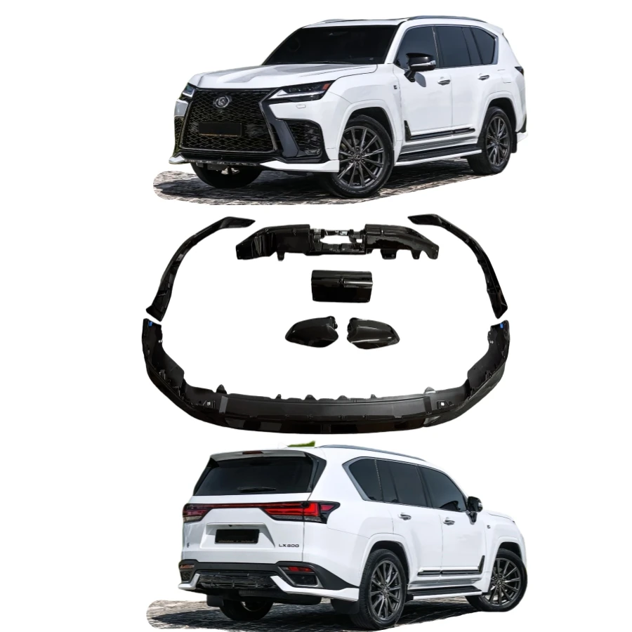 2024-2025 Lexus LX600 F-Sport Body Kit - Glossy Black Bumper with