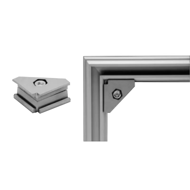 product 90 degree right angle fixed connector 28mm third generation line rod manufacturer aluminum alloy lean tube connector profile-12