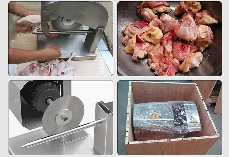Automic small slaughterhouse poultry cutting machine for frozen chicken