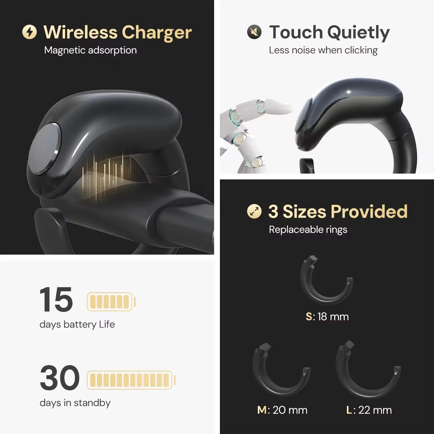 Iqibla Zikr Ring Muslim Tally Counter Electronics Smart Rings Tasbih