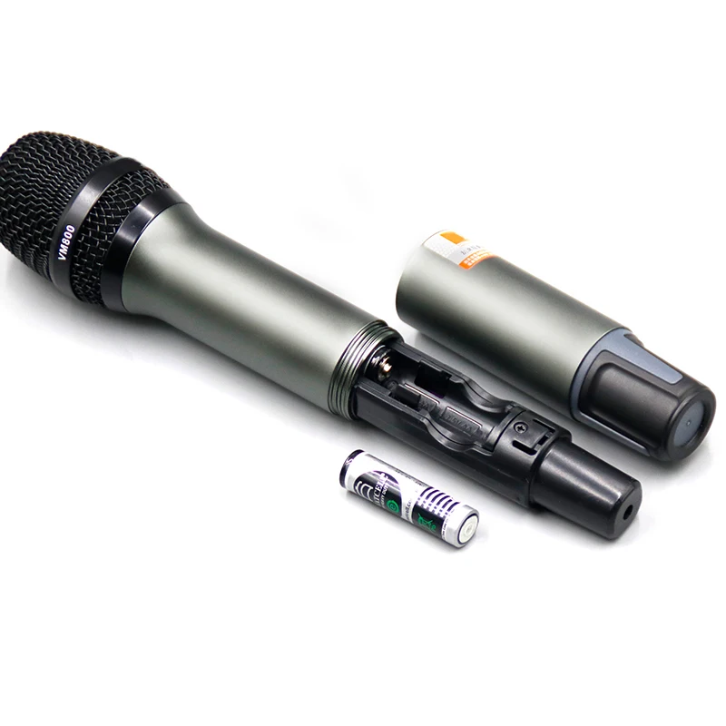 Professional Vm800 Uhf Wireless Microphone For Karaoke & Performance ...