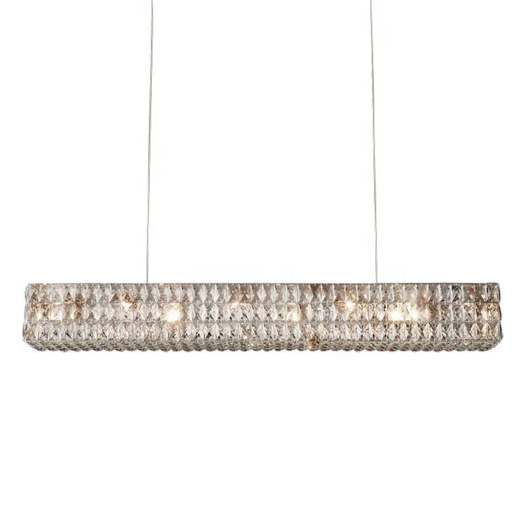 3-tier modern crystal linear chandelier lighting