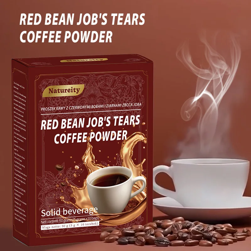 Cross-Border Red Bean Job's Tears Coffee Powder Herbal Supplements with *Sample Available