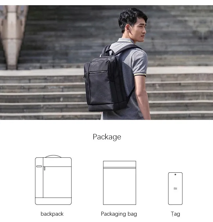 Wholesale Original Xiaomi 17L Mi Classic Business Backpacks