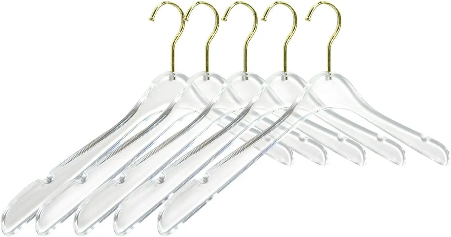 Transparent Crystal Acrylic Coat Hanger Traceless Suit Children's Coat